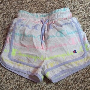 Champion Pastel Logo Print Shorts